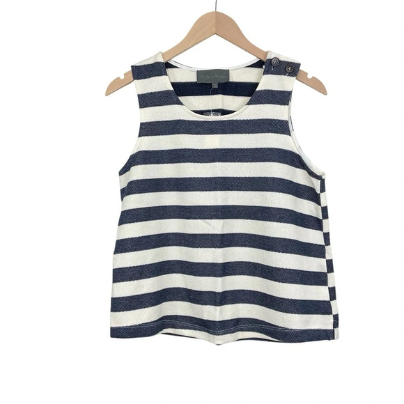 Sunday In Brooklyn Striped Kathleen Top Small Sleeveless - Picture 1 of 5